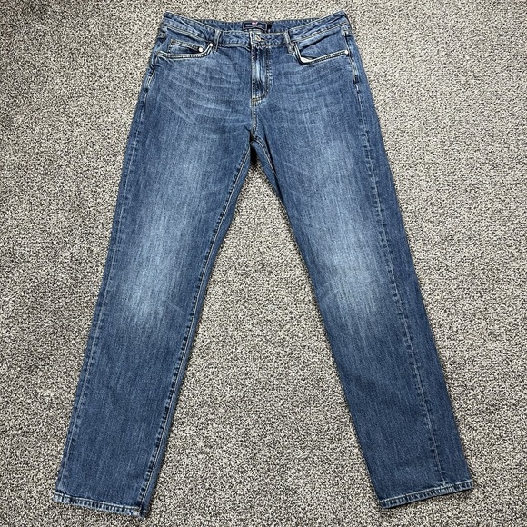Vineyard Vines Jeans Mens 34x32 Straight Medium Wash Stretch Denim - Picture 1 of 11